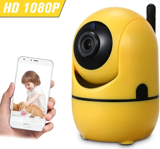 Telecamera WIFI di sicurezza domestica Telecamera IP wireless 1080P Baby monitor con allar...