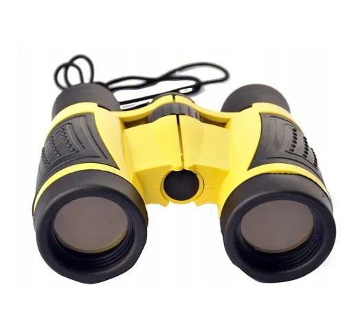 Telescopio per bambini Avventura Telescopio All'aperto Telescopio Toy 5x30 Binocolo, Giall...