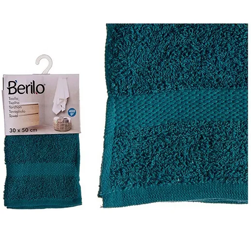 Berilo - Telo da bagno Azzurro Poliestere Cotone Dimensione:70 x 130 cm