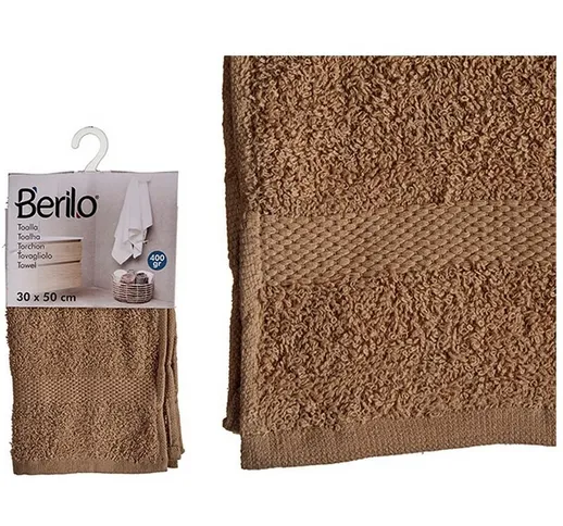 Berilo - Telo da bagno Poliestere Cotone Cammello Dimensione:70 x 130 cm