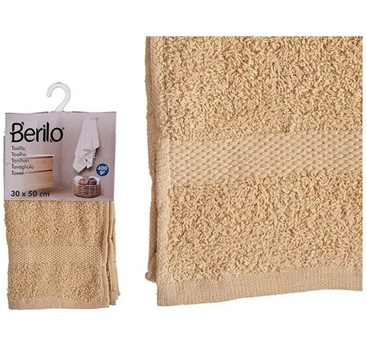 Berilo - Telo da bagno Poliestere Cotone Crema Dimensione:70 x 130 cm