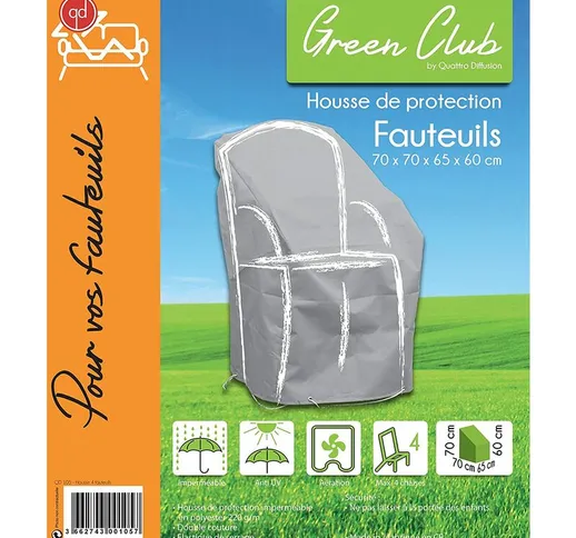 Green Club - Telo di protezione per Sedie impilabili L 70 x A 65 x a 70 cm colore Beige