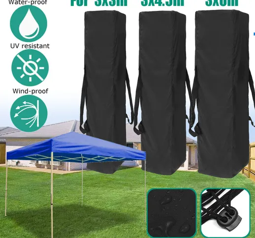 Tenda a baldacchino in 3 misure Gazebo Borsa da giardino impermeabile in poliestere anti-U...