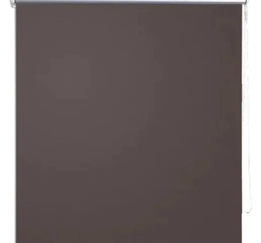vidaXL Tenda a Rullo Oscurante 100 x 175 cm Caffè - Marrone