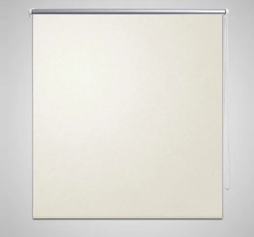 Vidaxl - Tenda a rullo oscurante buio totale 100 x 175 cm bianca ecrù
