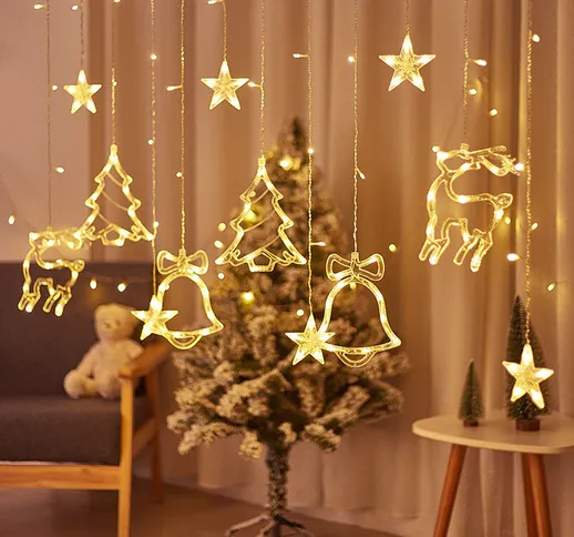 Thsinde - Tenda Luci, Albero Tenda della Stringa LED luci di Natale luci Decorative Fawn C...