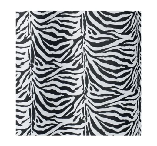 Tenda per doccia 2 lati in tessuto cm. 180 x 200 Mod. Zebra Nero