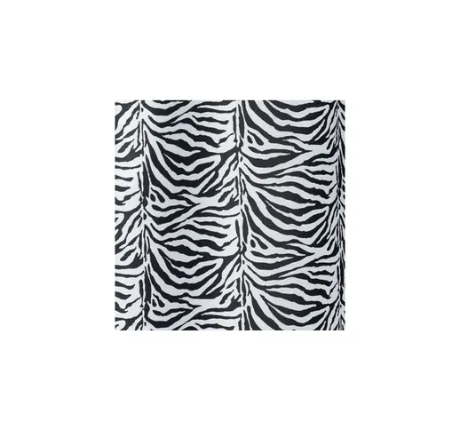 Tenda per doccia 2 lati in tessuto cm. 180 x 200 Mod. Zebra Nero