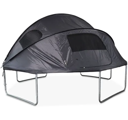 Tenda per trampolino Ø370cm (rete interna ed esterna) in poliestere, trattamento uv, 2 por...