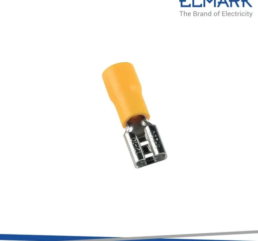 Elmark - terminali isolati fdd femmina 5.5-250 blister 100PZ giallo