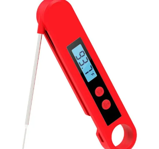  - Termometro a sonda pieghevole per barbecue, termometro da cucina digitale per la cottur...
