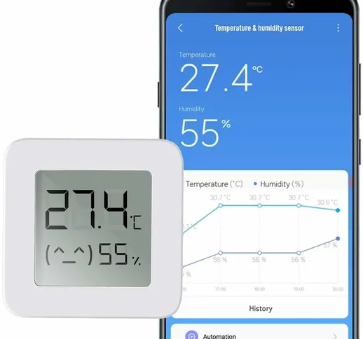Termometro Bluetooth Igrometro Registratore di umidità della temperatura magnetica imperme...