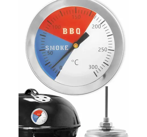Termometro da cucina analogico per barbecue, affumicatore, pentola, padella, ø 5,2 cm