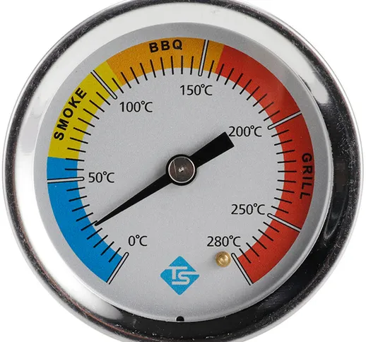 Termometro in Acciaio Inossidabile Termometro Bimetallico Quadrante Termometro 0280℃ per G...