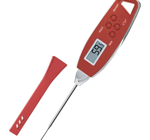Asupermall - Termometro per barbecue, EN-2038, rosso