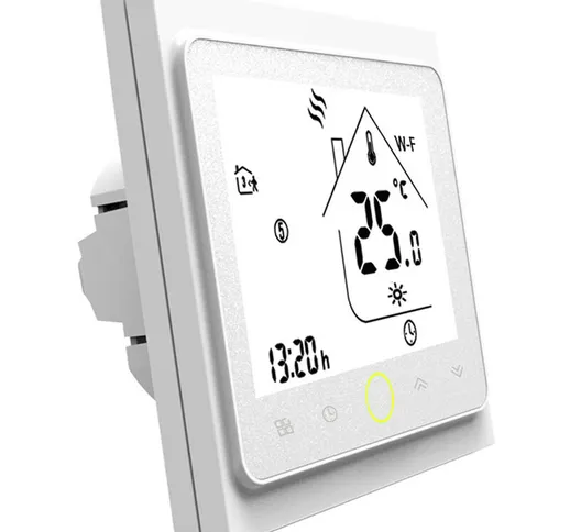 Lifcausal - Termostato Wi-Fi Smart Termostato Controllo app 5A Compatibile con Alexa/Googl...