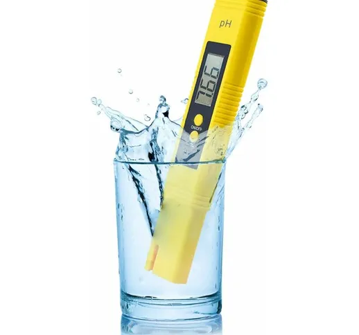 Tester pH digitale ad alta precisione 0,01 pH con intervallo di misurazione pH 0-14 per ca...