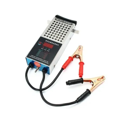 Trade Shop - Tester Portatile Per Controllo Batteria Auto Moto Da 125 Amp a 6v e 12v Con C...