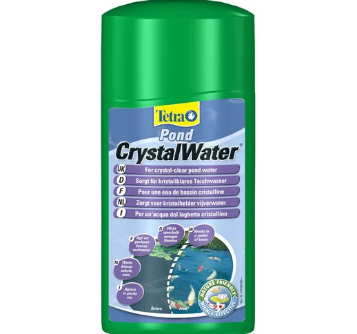 TETRA POND CRYSTAL WATER ELIMINA DALL'ACQUA LE SOSTANZE INTORBIDENTI 250 ml.