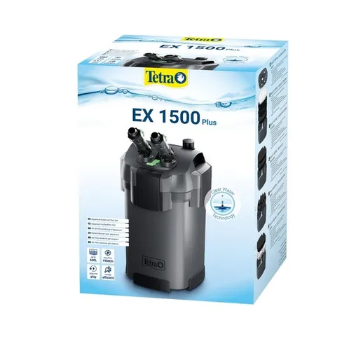  - ex 1500 Filtro Esterno Completo per Acquario Acqua Dolce e Marino Fino a 600 Litri