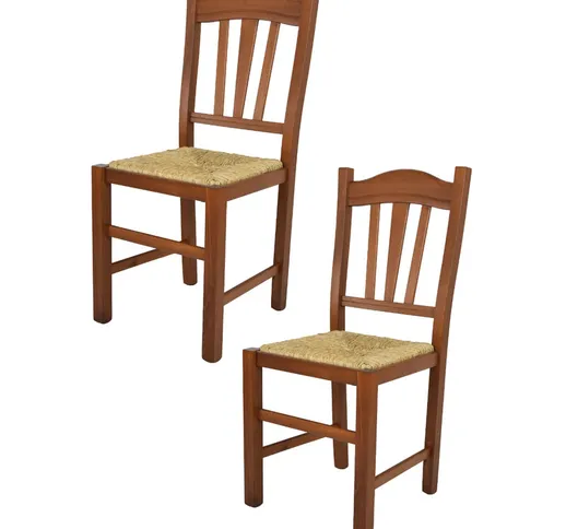  - Tommychairs - Set 2 sedie modello Silvana per cucina bar e sala da pranzo, robusta stru...