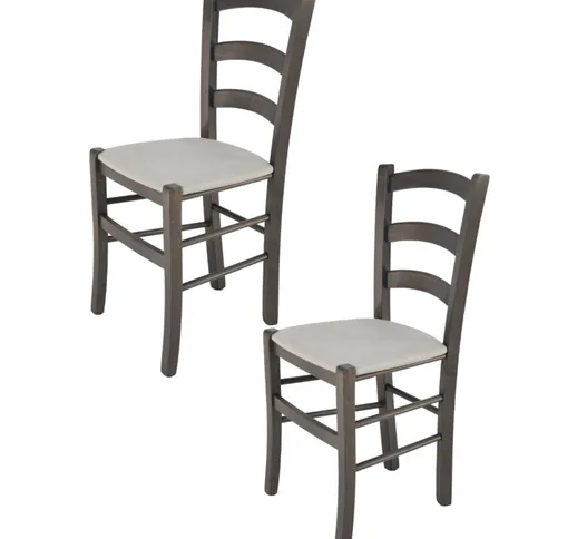  - Tommychairs - Set 2 sedie modello Venice per cucina bar e sala da pranzo, robusta strut...