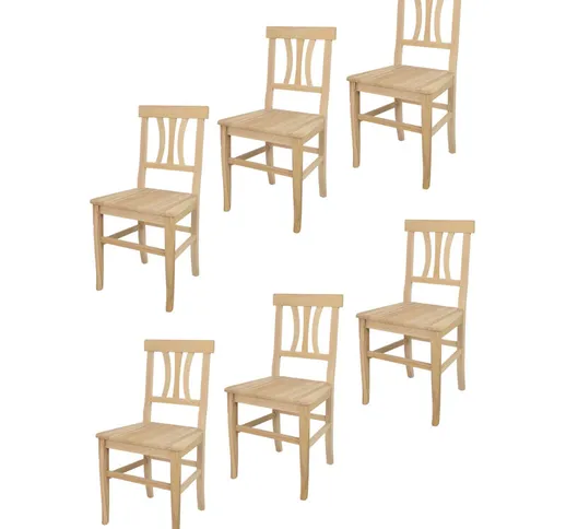 Tommychairs - Set 6 sedie modello Artemisia per cucina bar e sala da pranzo, robusta strut...
