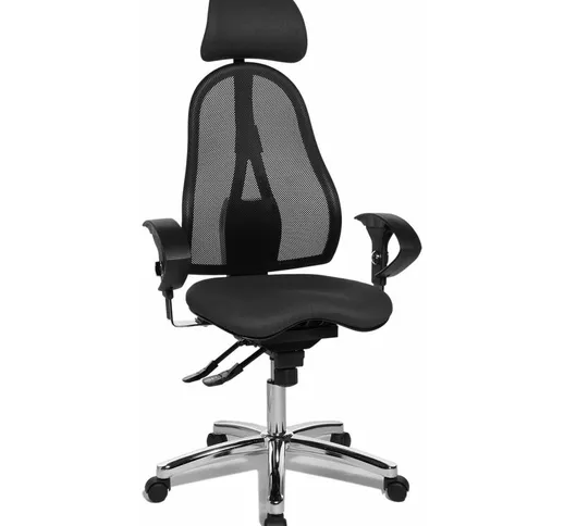 Top Star - Topstar, Sedia girevole da ufficio Sitness 45, incl. Braccioli ad altezza regol...