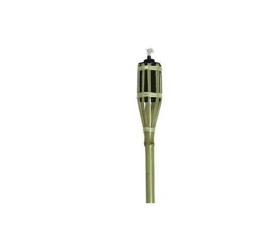 Torcia bamboo fiaccola lanterna lampada per esterno giardino feste bambù 90 cm