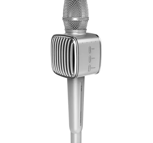 G1 Karaoke Player Wireless Bluetooth 5.0 Microfono Altoparlante Registrazione Canto Microf...