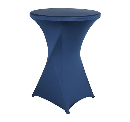 Tovaglia da bistrot - Mangiare in piedi - Deco Cocktail - Spandex elasticizzato (blu marin...