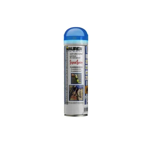 Maurer - Vernice spray per vernice blu fluorescente 500 ml.