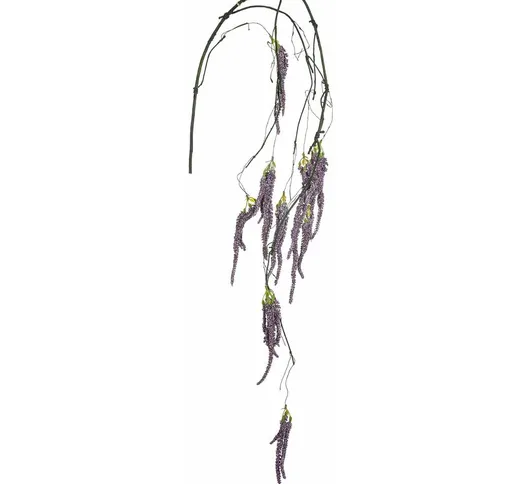 Set 2 Tralcio Artificiale di Liane con Amaranthus 150 cm Marrone/Ciliegia/Bordeaux