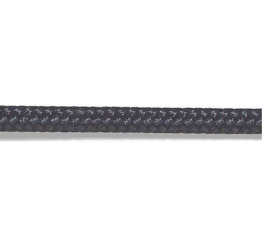 Treccia in poliestere diametro 14 mm serie standard bobina da 200 metri nera nautica