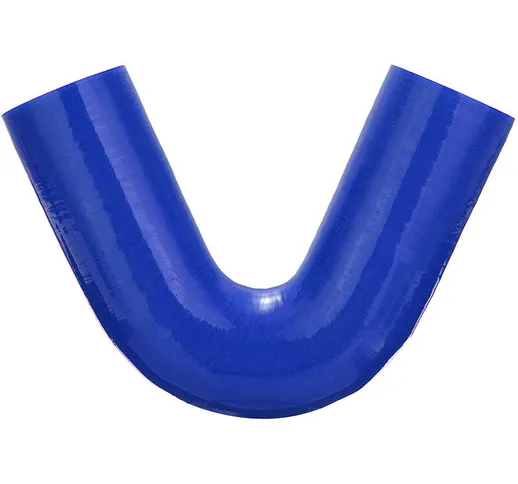 Tubi flessibili automatici in silicone da 135 gradi 150 mm, gomito in gomma blu da 54 mm