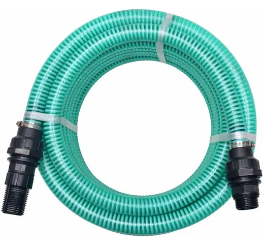  - Tubo di Aspirazione con Connettori 22 mm Verde varie dimensioni colore : VERDE