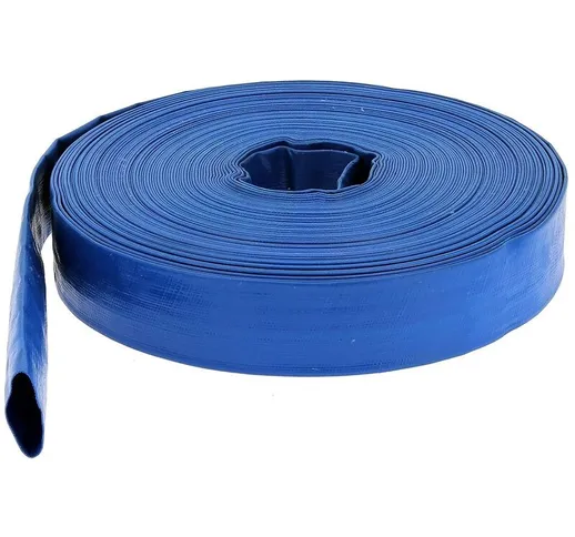 Tubo di mandata piatto Ø 102 mm (4'') blu - Lunghezza 10 metri