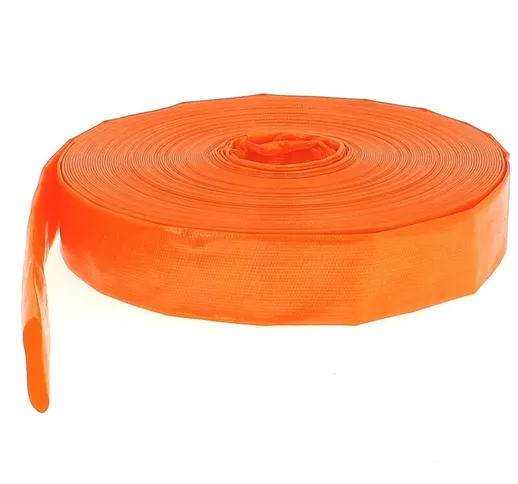 Tubo di mandata piatto ø 38 mm (1 1/2'') arancione - Lunghezza 10 metri