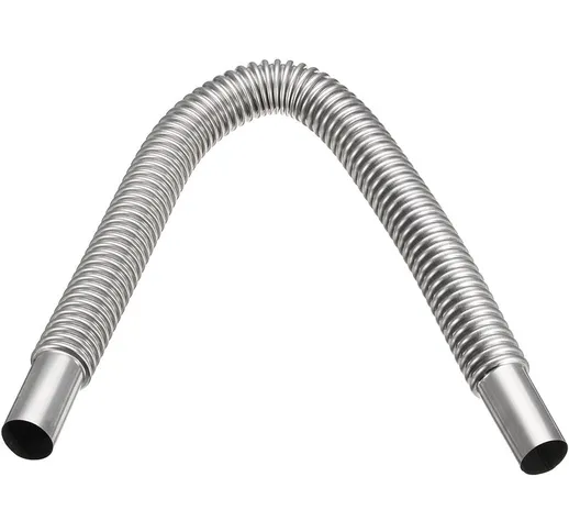 Insma - Tubo di scarico riscaldamento in acciaio inox argento 60cm per auto
