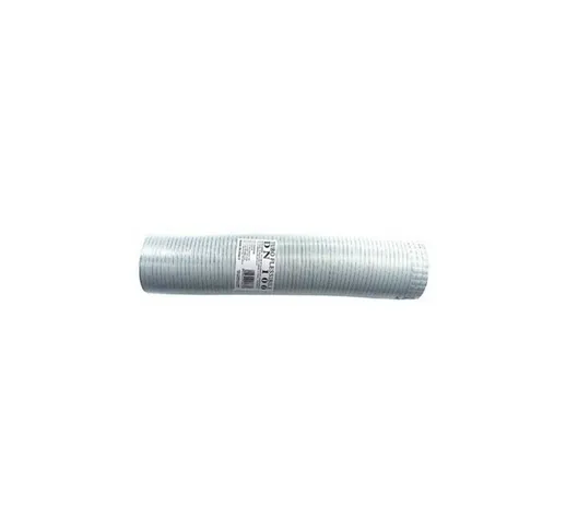 Tubo fumi flessibile estensibile alluminio BIANCO 150 mm da 1 a 3 mt