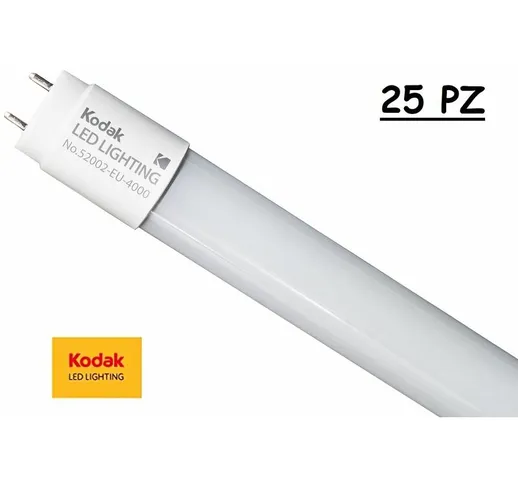 Tubo led 18W 120cm 25 Pz 4000K T8 vetro kodak 52002 eu 4000k NDIM