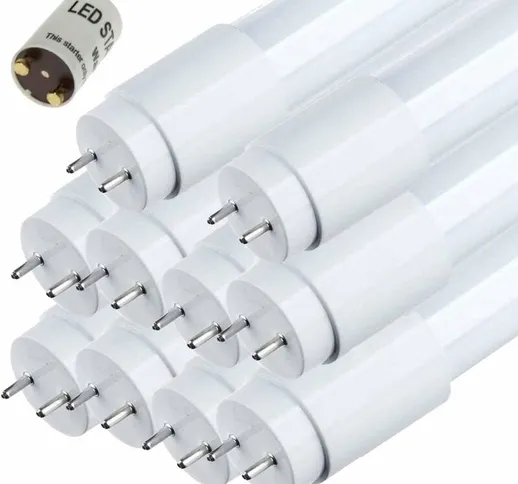 Sigmaled Lighting - pack da 10 tubo led T8 G13 - 120cm 18W- Luce bianca fredda 6000K - 234...