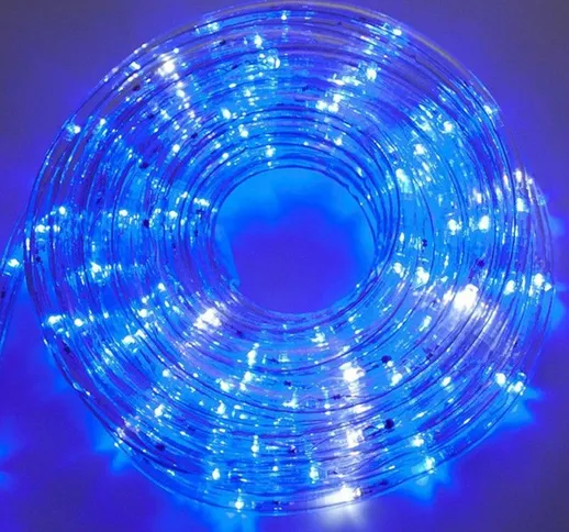 Tubo luminoso a LED verticale 10 metri Blu 4502004X - Wimex