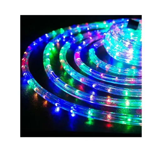 Tubo luminoso LED orizzontale Ø 13 mm 10 metri Multicolor 4502506X - Wimex