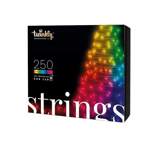 Strings – Stringa di Luci a led Controllabile da App con 250 led rgb (16 Milioni di Colori...