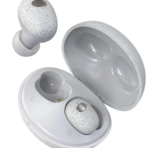 TWS-T2S Auricolare Bluetooth 5.0 stereo in-ear di riduzione del rumore mini wireless vera...