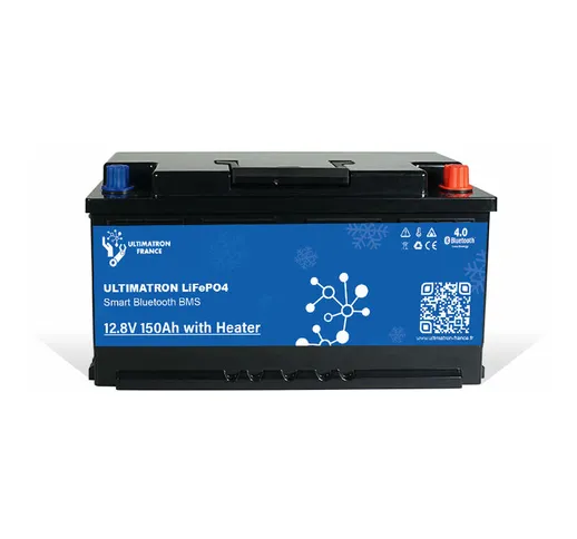 12.8V 150Ah LiFePO4 Smart bms batteria servizi con Bluetooth e riscaldamento - Ultimatron