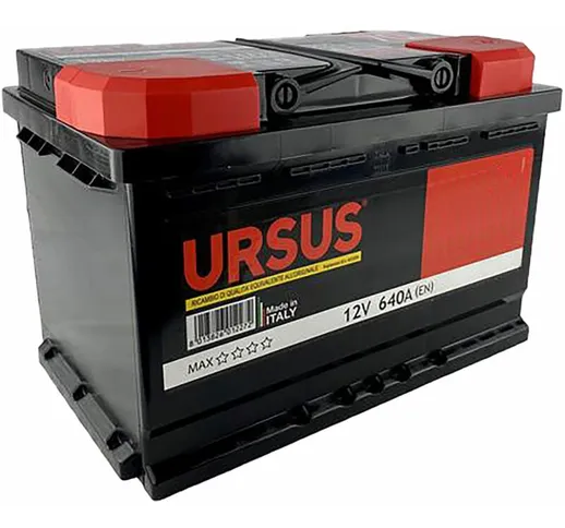 Batteria per auto 'ursus' 60 ah - mm 242 x 175 x 190