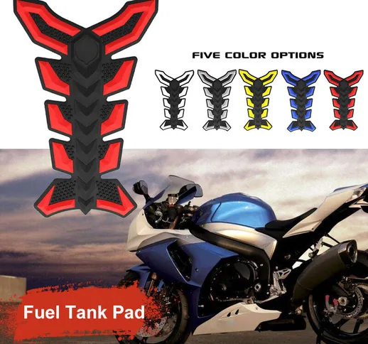 Universal Motorcycle 3D Rubber Gas Oil Fuel Tank Pad Protector Decal Sticker New