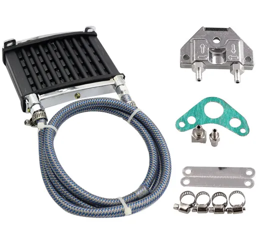 Universal Motorcycle Engine Oil Cooler Cooling Radiator For 50cc 70cc 90cc 110cc 125cc Dir...